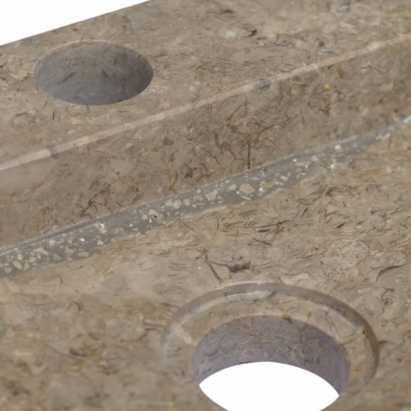 Lavabo de pared mármol gris 38x24x6,5 cm Lavabo de pared mármol gris 38x24x6,5 cm