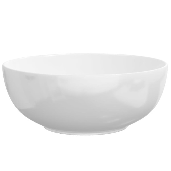 Lavabo redondo cerámica blanco 44x17 cm Lavabo redondo cerámica blanco 44x17 cm