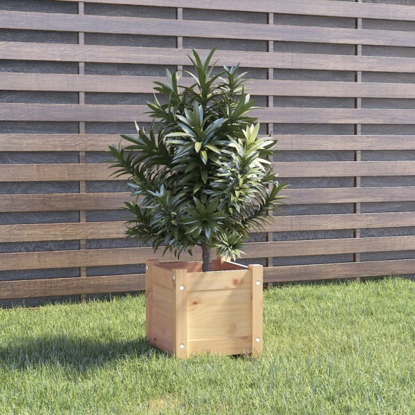 Jardineras 2 uds madera maciza de pino 31x31x31 cm Jardineras 2 uds madera maciza de pino 31x31x31 cm