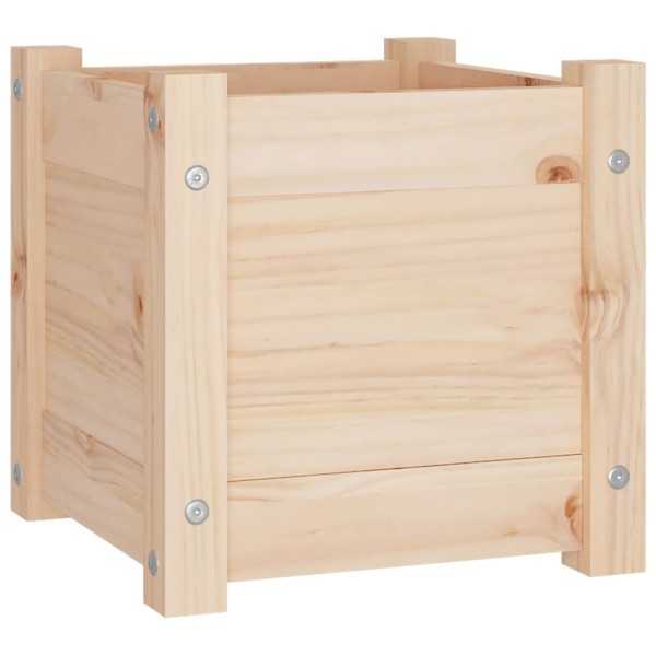 Jardineras 2 uds madera maciza de pino 31x31x31 cm Jardineras 2 uds madera maciza de pino 31x31x31 cm