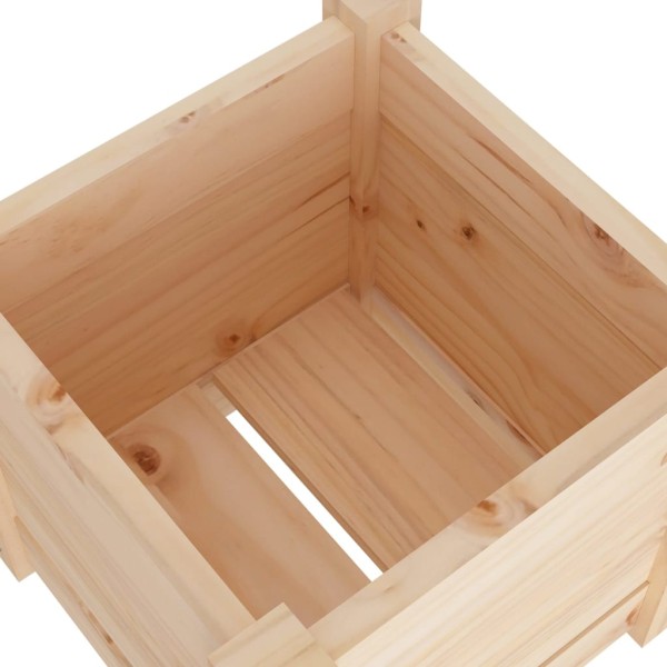 Jardineras 2 uds madera maciza de pino 31x31x31 cm Jardineras 2 uds madera maciza de pino 31x31x31 cm