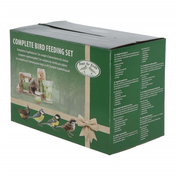 Esschert Design Juego completo de comedero para pájaros L Esschert Design Juego completo de comedero para pájaros L