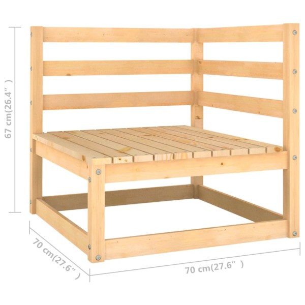 Juego de muebles de jardín 14 pzas y cojines madera maciza pino Juego de muebles de jardín 14 pzas y cojines madera maciza pino
