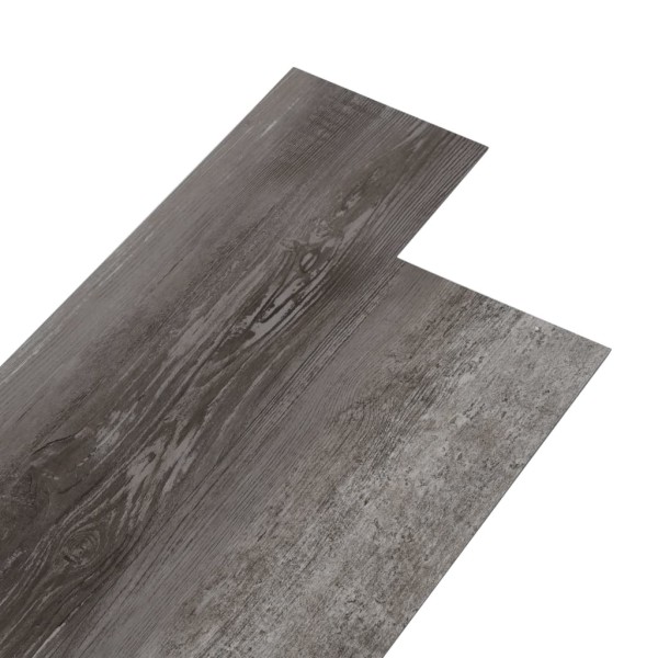 Lamas para suelo de PVC autoadhesivas madera rayada 4,46 m² 3mm