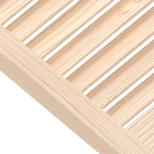Puertas de armario de lamas 2 uds madera de pino 61,5x49,4 cm Puertas de armario de lamas 2 uds madera de pino 61,5x49,4 cm