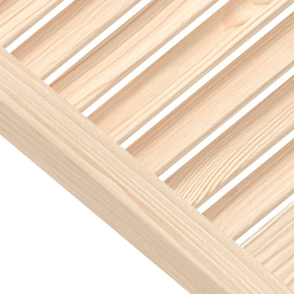 Puertas de armario de lamas 2 uds madera de pino 69x59,4 cm Puertas de armario de lamas 2 uds madera de pino 69x59,4 cm