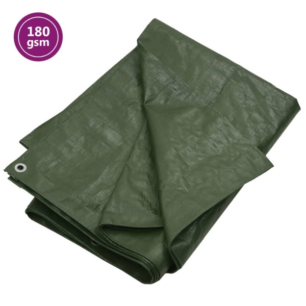 Lona HDPE verde 180 g/m² 6x6 m Lona HDPE verde 180 g/m² 6x6 m