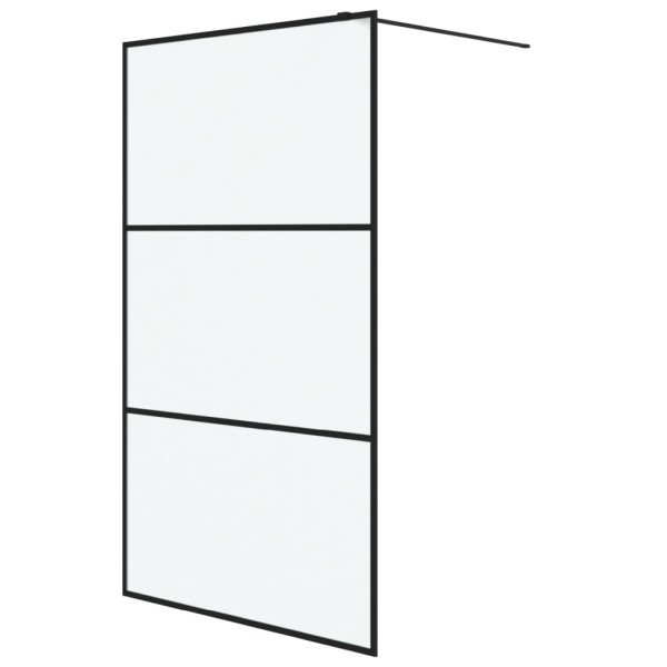 Mampara de ducha vidrio ESG esmerilado negro 115x195 cm Mampara de ducha vidrio ESG esmerilado negro 115x195 cm