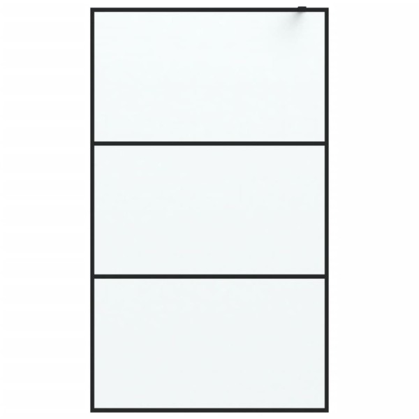 Mampara de ducha vidrio ESG esmerilado negro 115x195 cm Mampara de ducha vidrio ESG esmerilado negro 115x195 cm