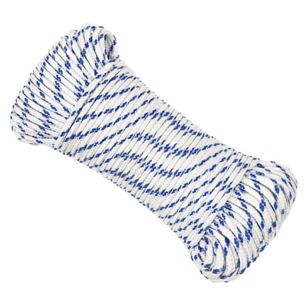 Cuerda de barco polipropileno blanco 4 mm 100 m Cuerda de barco polipropileno blanco 4 mm 100 m