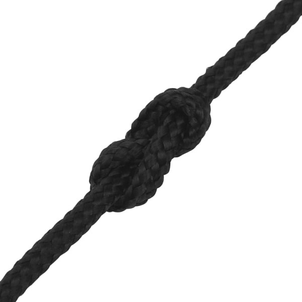 Cuerda de barco polipropileno negro intenso 2 mm 50 m Cuerda de barco polipropileno negro intenso 2 mm 50 m