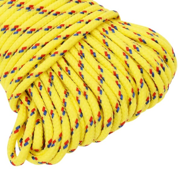 Cuerda de barco polipropileno amarillo 3 mm 25 m Cuerda de barco polipropileno amarillo 3 mm 25 m