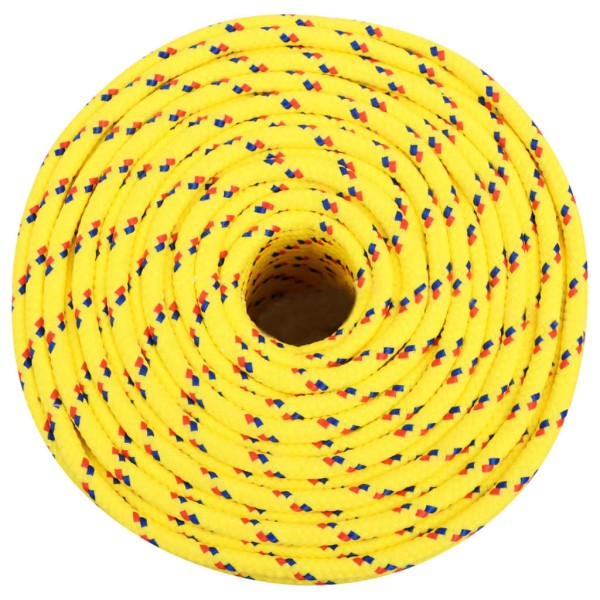 Cuerda de barco polipropileno amarillo 8 mm 50 m Cuerda de barco polipropileno amarillo 8 mm 50 m