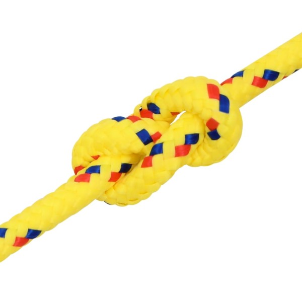 Cuerda de barco polipropileno amarillo 8 mm 50 m Cuerda de barco polipropileno amarillo 8 mm 50 m