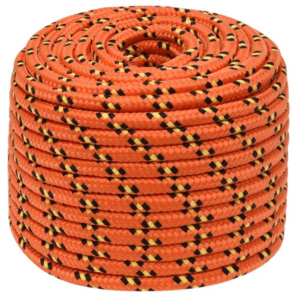 Cuerda de barco polipropileno naranja 14 mm 25 m Cuerda de barco polipropileno naranja 14 mm 25 m