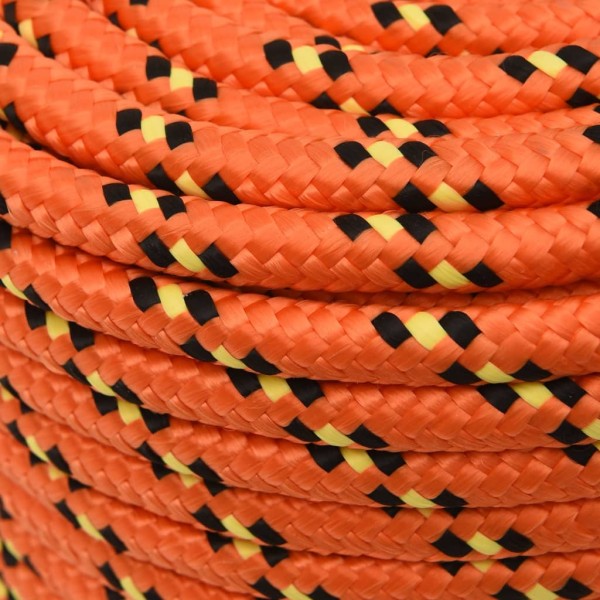 Cuerda de barco polipropileno naranja 14 mm 25 m Cuerda de barco polipropileno naranja 14 mm 25 m