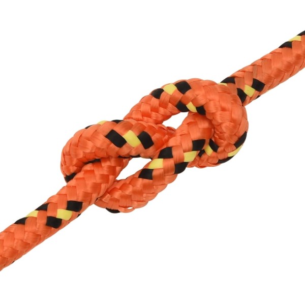 Cuerda de barco polipropileno naranja 14 mm 25 m Cuerda de barco polipropileno naranja 14 mm 25 m