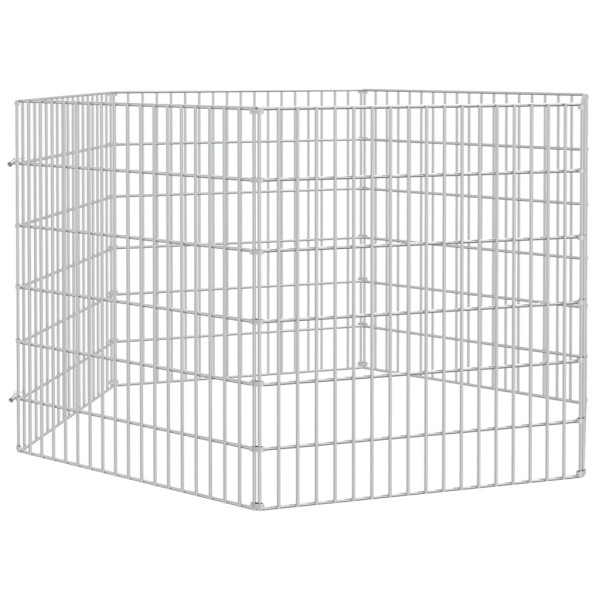 Jaula para conejos 6 paneles hierro galvanizado 54x60 cm Jaula para conejos 6 paneles hierro galvanizado 54x60 cm