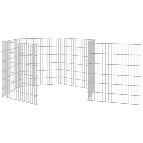 Jaula para conejos 6 paneles hierro galvanizado 54x60 cm Jaula para conejos 6 paneles hierro galvanizado 54x60 cm