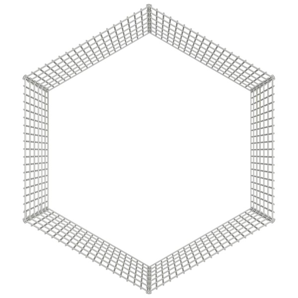 Jaula para conejos 6 paneles hierro galvanizado 54x60 cm Jaula para conejos 6 paneles hierro galvanizado 54x60 cm
