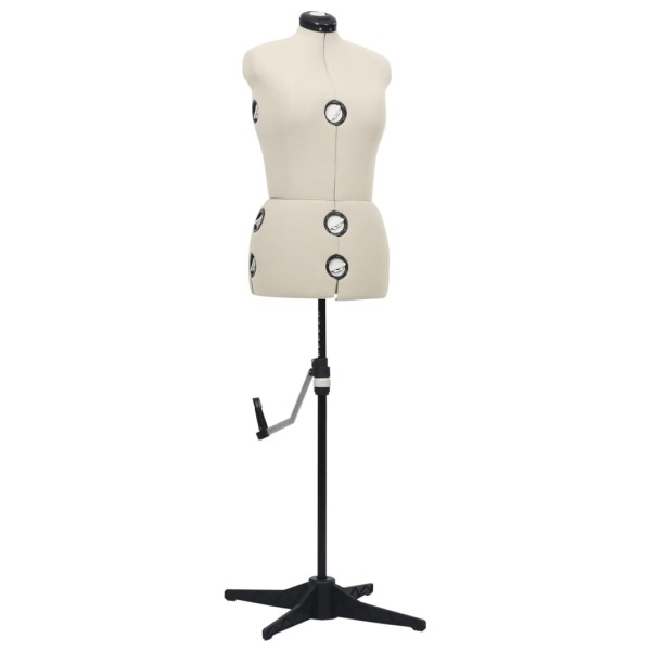 Maniquí de sastre ajustable mujer color crema talla M 40-46 Maniquí de sastre ajustable mujer color crema talla M 40-46
