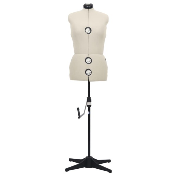 Maniquí de sastre ajustable mujer color crema talla M 40-46 Maniquí de sastre ajustable mujer color crema talla M 40-46