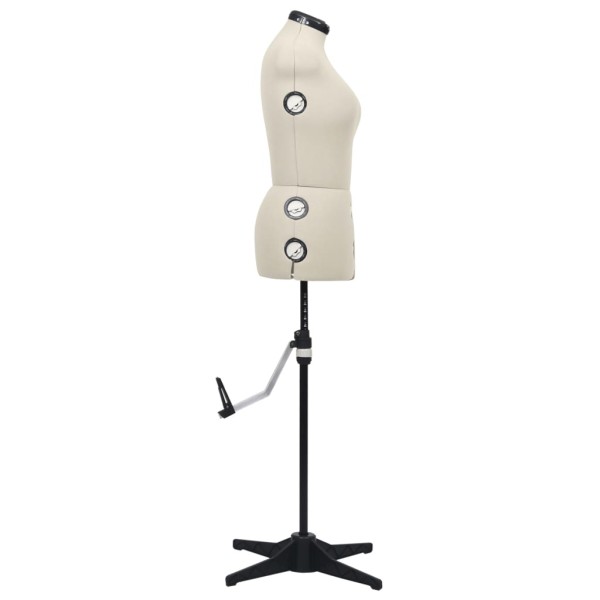 Maniquí de sastre ajustable mujer color crema talla M 40-46 Maniquí de sastre ajustable mujer color crema talla M 40-46