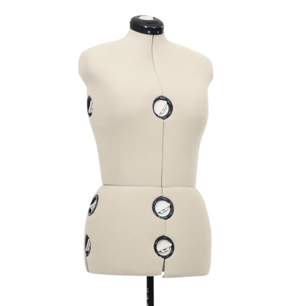 Maniquí de sastre ajustable mujer color crema talla M 40-46 Maniquí de sastre ajustable mujer color crema talla M 40-46