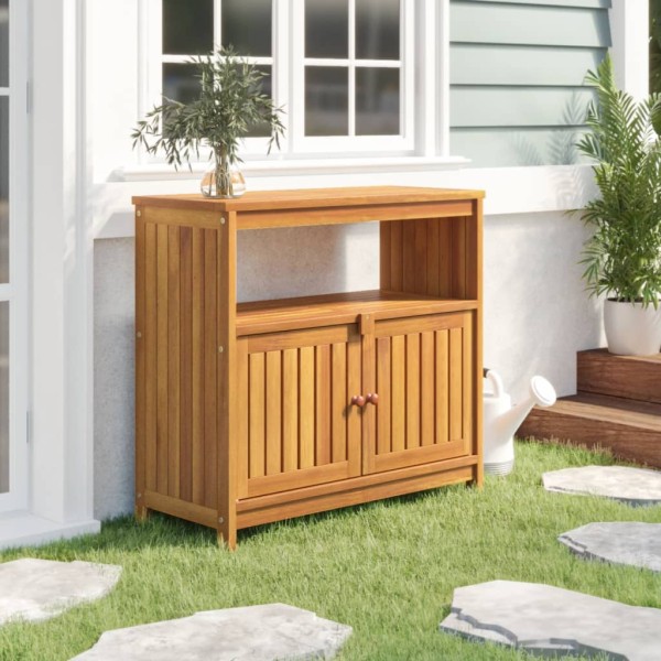 Mesa consola de jardín madera maciza acacia 80x35x75 cm Mesa consola de jardín madera maciza acacia 80x35x75 cm