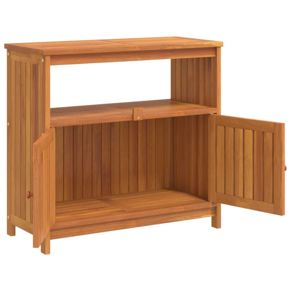 Mesa consola de jardín madera maciza acacia 80x35x75 cm Mesa consola de jardín madera maciza acacia 80x35x75 cm