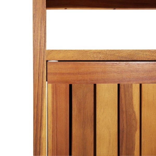 Mesa consola de jardín madera maciza acacia 80x35x75 cm Mesa consola de jardín madera maciza acacia 80x35x75 cm