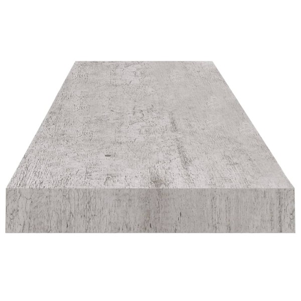 Estante flotante de pared gris hormigón MDF 90x23,5x3,8 cm Estante flotante de pared gris hormigón MDF 90x23,5x3,8 cm