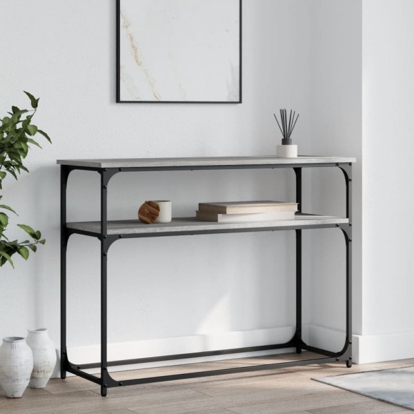 Mesa consola madera de ingeniería gris Sonoma 100x35,5x75 cm Mesa consola madera de ingeniería gris Sonoma 100x35,5x75 cm