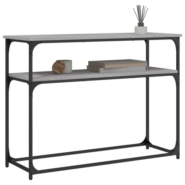 Mesa consola madera de ingeniería gris Sonoma 100x35,5x75 cm Mesa consola madera de ingeniería gris Sonoma 100x35,5x75 cm