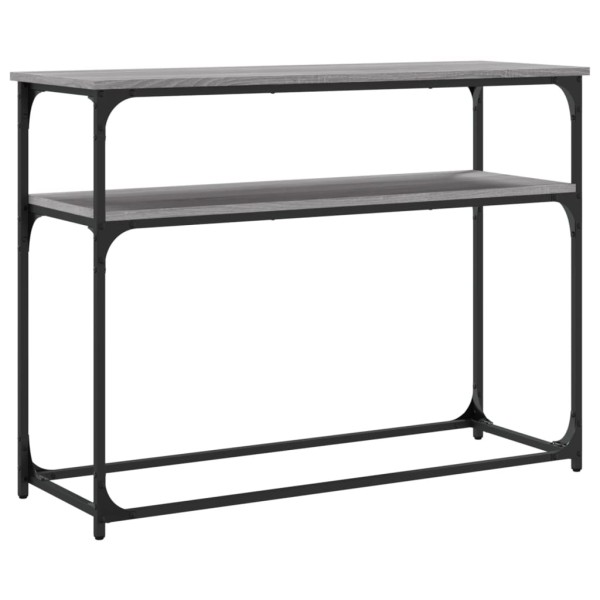 Mesa consola madera de ingeniería gris Sonoma 100x35,5x75 cm Mesa consola madera de ingeniería gris Sonoma 100x35,5x75 cm