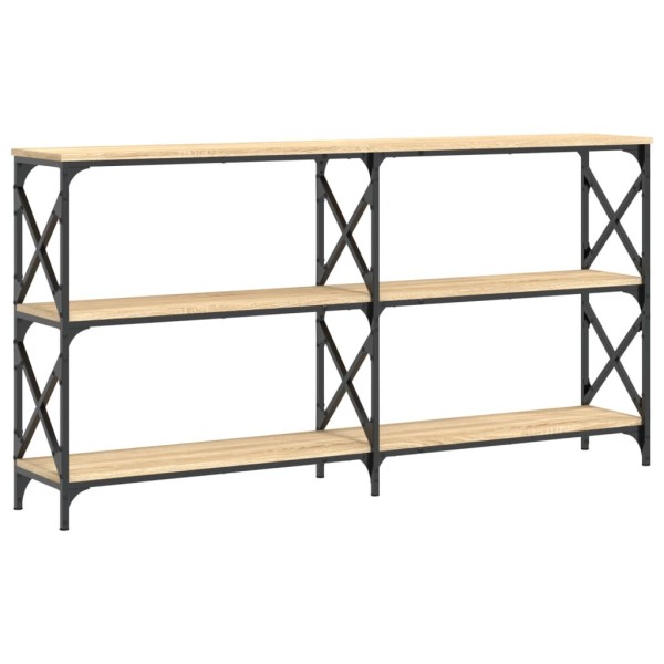 Mesa consola madera de ingeniería roble Sonoma 156x28x80,5 cm Mesa consola madera de ingeniería roble Sonoma 156x28x80,5 cm