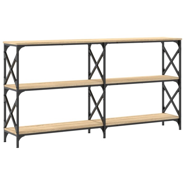 Mesa consola madera de ingeniería roble Sonoma 156x28x80,5 cm Mesa consola madera de ingeniería roble Sonoma 156x28x80,5 cm