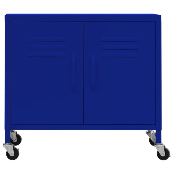 Armario de almacenamiento acero azul marino 60x35x56 cm Armario de almacenamiento acero azul marino 60x35x56 cm
