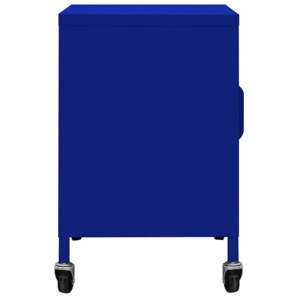 Armario de almacenamiento acero azul marino 60x35x56 cm Armario de almacenamiento acero azul marino 60x35x56 cm