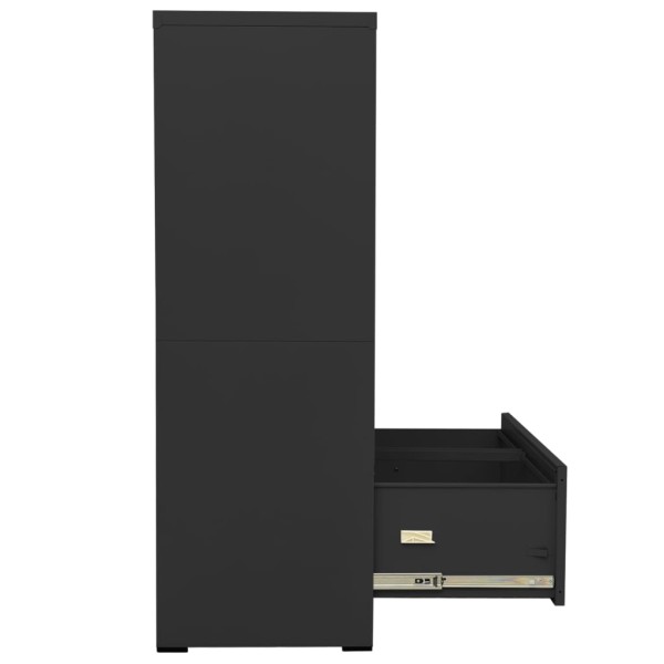 Armario archivador de acero antracita 90x46x134 cm Armario archivador de acero antracita 90x46x134 cm