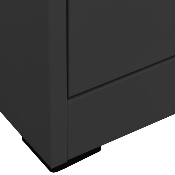 Armario archivador de acero antracita 90x46x134 cm Armario archivador de acero antracita 90x46x134 cm