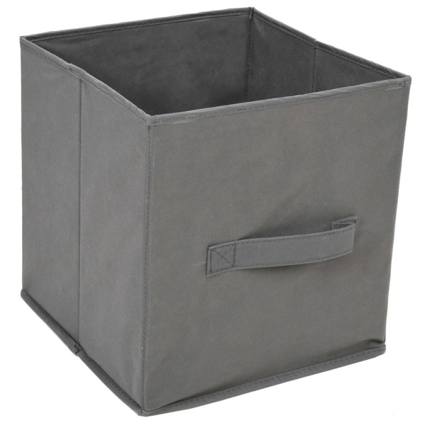 Armario almacenaje de acero con 3 cajones tela gris 34x34x101cm Armario almacenaje de acero con 3 cajones tela gris 34x34x101cm