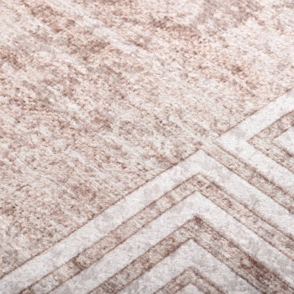 Alfombra lavable antideslizante beige 160x230 cm Alfombra lavable antideslizante beige 160x230 cm