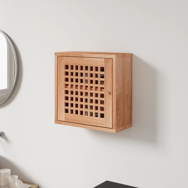 Mueble de pared madera maciza nogal 42x18x42 cm Mueble de pared madera maciza nogal 42x18x42 cm