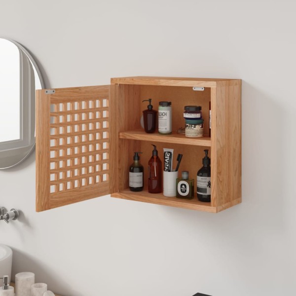 Mueble de pared madera maciza nogal 42x18x42 cm Mueble de pared madera maciza nogal 42x18x42 cm
