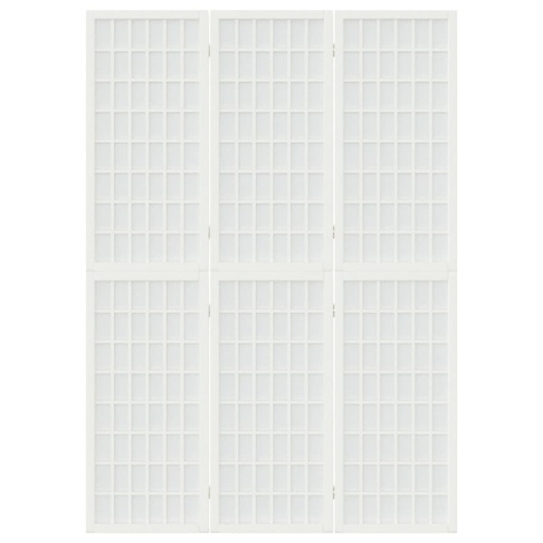Biombo plegable con 3 paneles estilo japonés blanco 120x170 cm Biombo plegable con 3 paneles estilo japonés blanco 120x170 cm