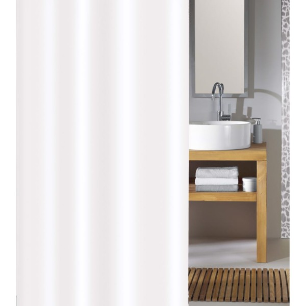 Kleine Wolke Cortina de ducha Phoenix blanco 180x200 cm Kleine Wolke Cortina de ducha Phoenix blanco 180x200 cm