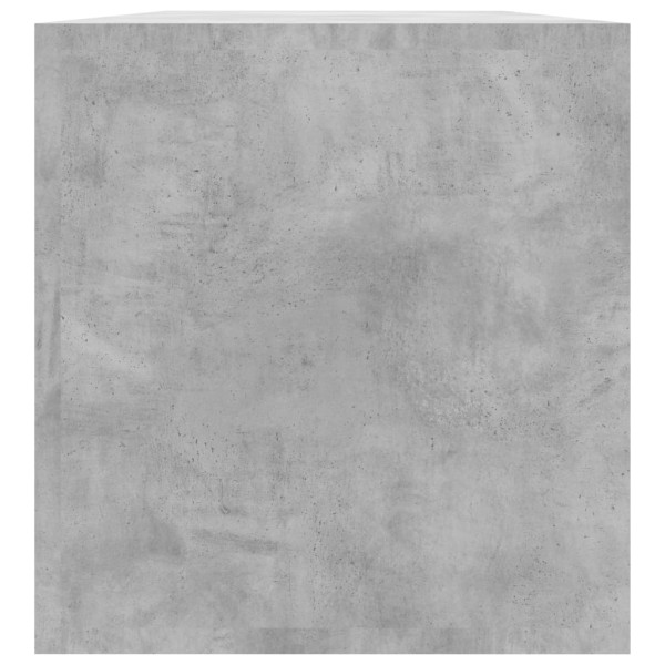 Caja para discos de vinilo madera contrachapada gris 71x34x36cm Caja para discos de vinilo madera contrachapada gris 71x34x36cm