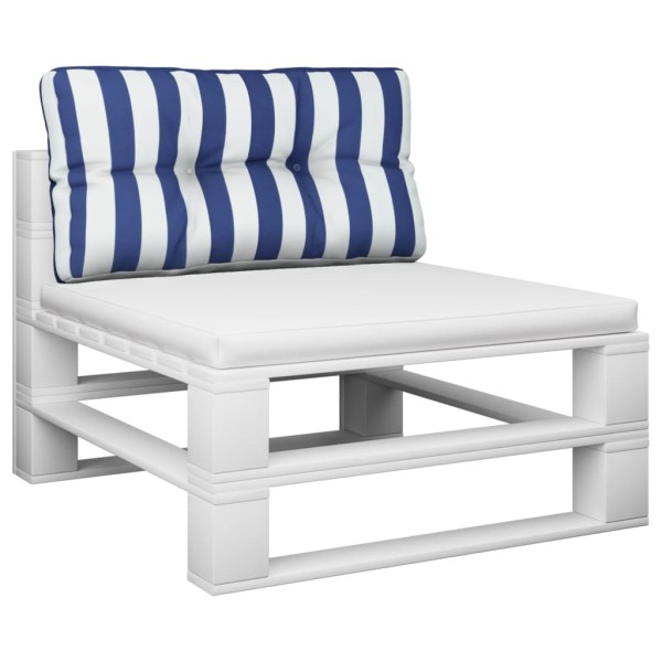 Cojín para palés tela a rayas azul y blanco 80x40x12 cm Cojín para palés tela a rayas azul y blanco 80x40x12 cm