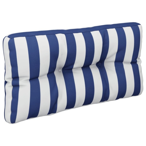 Cojín para palés tela a rayas azul y blanco 80x40x12 cm Cojín para palés tela a rayas azul y blanco 80x40x12 cm